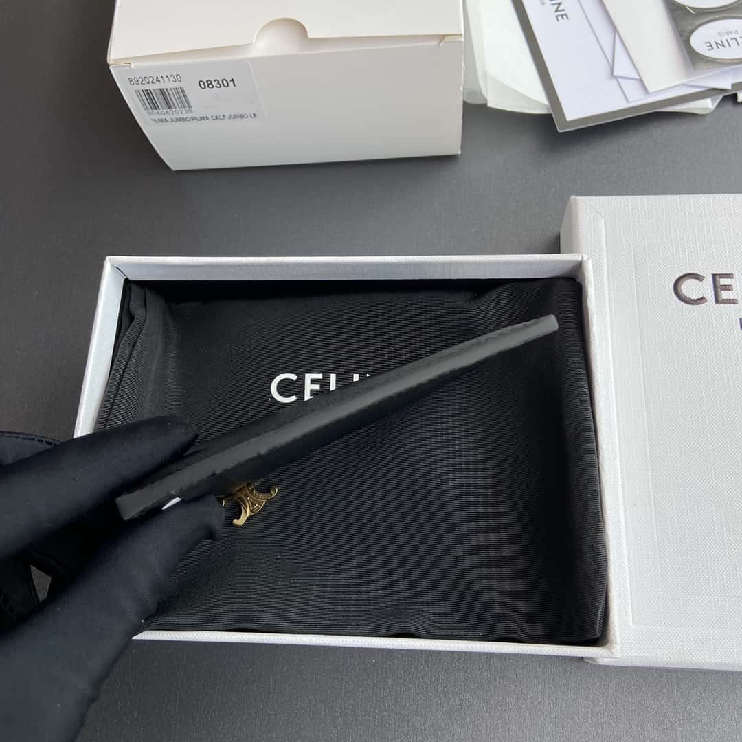 【セリーヌ】2色ギフトにも*送料込☆ ジップ付きカードホルダー トリオンフ チャーム
