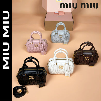 【ミュウミュウ】アルカディ マテラッセ レザー バッグ スモール 8色