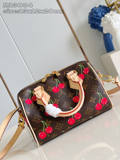 【ルイヴィトン】人気コラボ ♪村上隆コラボ スピーディ・バンドリエール 20