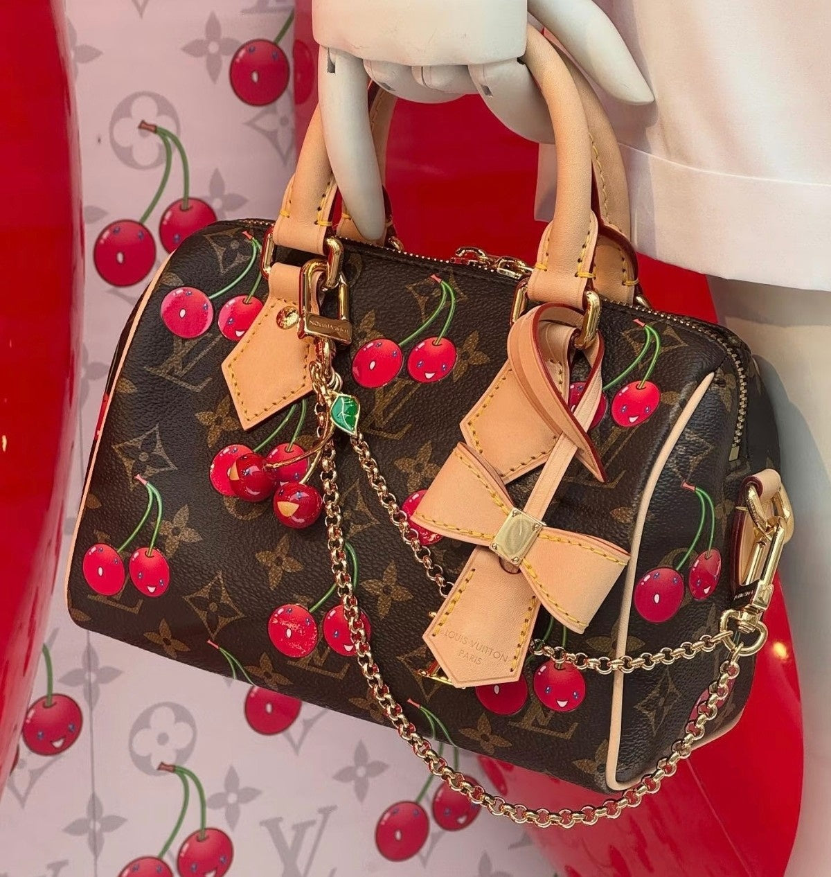 【ルイヴィトン】人気コラボ ♪村上隆コラボ スピーディ・バンドリエール 20